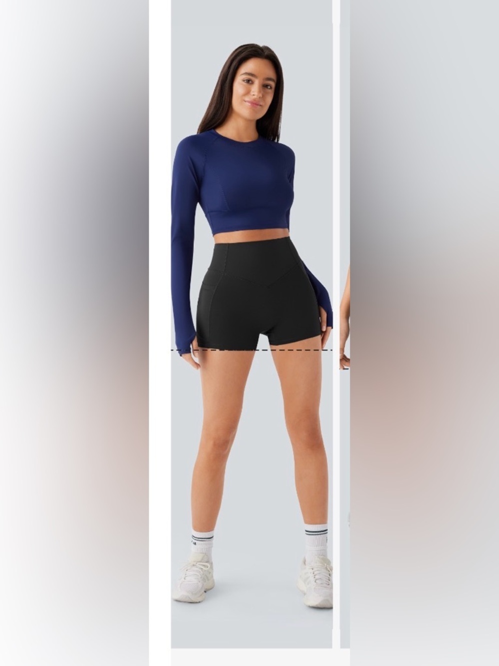 Halara UltraSculpt High Waisted Scrunch Butt Lifting Tummy Control 3” size XS - Picture 2 of 6